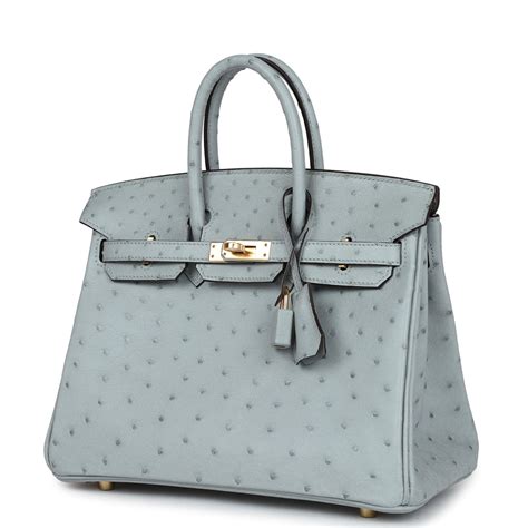 hermes birkin bleu glacier|Hermes Birkin 25 Bleu Glacier Ostrich Gold Hardware.